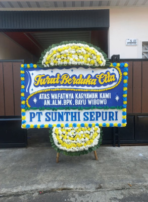Papan Bunga Duka di Pangale